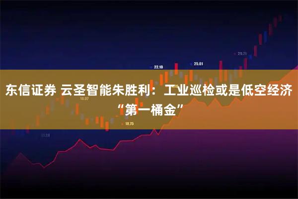 东信证券 云圣智能朱胜利：工业巡检或是低空经济“第一桶金”