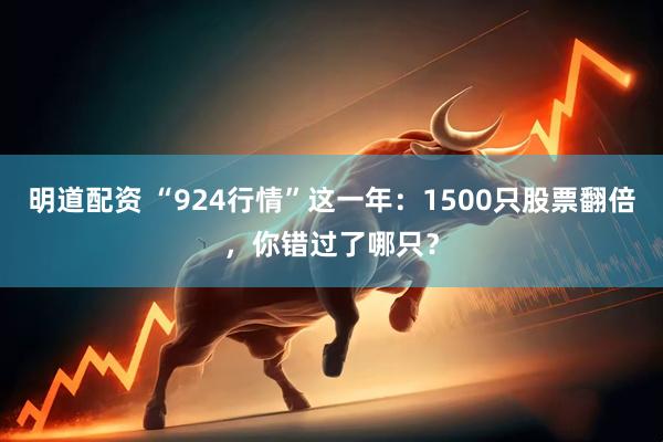 明道配资 “924行情”这一年：1500只股票翻倍，你错过了哪只？